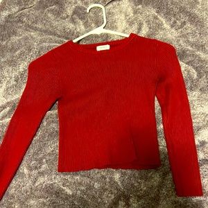 Forever 21, maroon colored cropped sweater. Barely worn, perfect condition